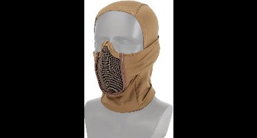 Bovista Airsoft Masker - Paintball - Mask - Tactical Helmet - Helm - Gezicht - Beige