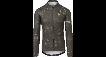AGU Pixel Fietsshirt Lange Mouwen Essential Heren - Forest Green - XXL