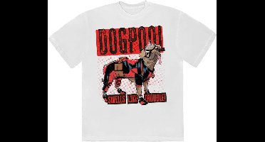 Marvel Deadpool - Dogpool Smells Like Trouble Heren T-shirt - XL - Wit