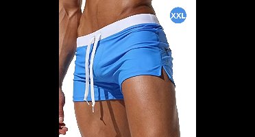 Bovista Zwembroek Heren - Zwem Broek Mannen - Badkleding - Zwemmen - Jongens - Swimming Shorts - Zomerbroek - Met Zakken - Hemelsblauw - Maat XXL