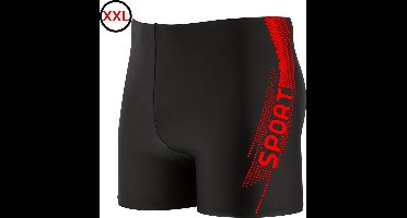 Bovista Zwembroek Heren - Zwem Broek Mannen - Badkleding - Zwemmen - Jongens - Swimming Shorts - Zomerbroek - Rood - Maat XXL