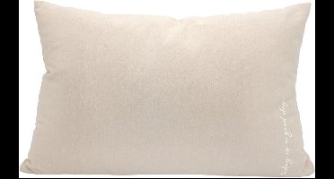 LEEFF - Kussen PAX - Taupe - Today is a good day - 60 x 40 cm