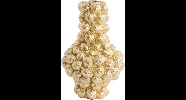 Light & Living Vaas Lemon - Goud - 27.5x27.5x46.5cm - Kunststof - - Bloemenvaas - Woondecoratie - Decoratieve vaas voor woonkamer of slaapkamer - Pasen - Paasdecoratie - Vaas voor Paastakken