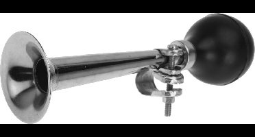 Fietstoeter van staal 23 cm