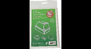 Booda Box Kattenbakzakken - 10 st - 51x20x46 cm
