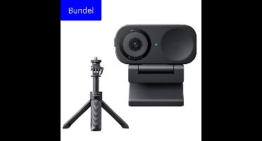 Insta360 Link 2C Stand Bundel - 4K Webcam met AI Facetracking - met Mini 2-in-1 Tripod