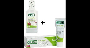 GUM Activital Tandpasta + Mondwater - Voordeelverpakking