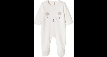 Vertbaudet Fluwelen slaappakje met beer