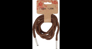 Hoodie koord met koordeinden 6mm 1.25m