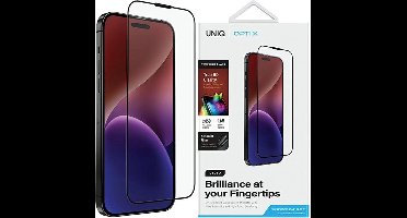 UNIQ - Optix - Vivid glas voor iPhone - 15 - Pro - met - applicator