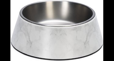 Designed by Lotte Eetbak Meis - Hondenvoerbak - Melamine - Wit - 22 cm - 700 ml