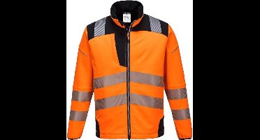 Portwest PW3 Hi-Vis Softshell Jack T402 - Oranje/Zwart - M