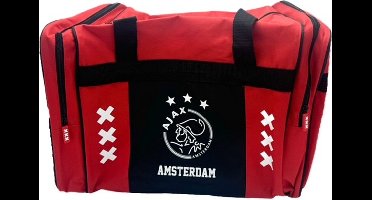 Ajax Sporttas Medium Rood zwart Amsterdam XXX logo - AFC Ajax