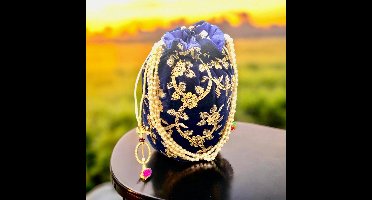 Dames Handtas- Vedantan -Katoensilk - Kleurrijk borduurwerk - Partij, Prom, Banket, Bruiloft - Feesten - Festival - Schattige - Avondtasje - PartyBag