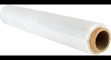 Stretchfolie - Wikkelfolie - Rekfolie - Inpakfolie - Krimpfolie - Palletfolie - Transparant - 1 rol -20 mic - 50 cm x 300 m