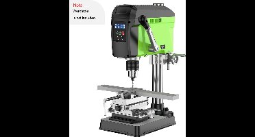 Tafelboormachine - 710W - 1-16mm - Variabele Snelheid - 60Hz - Werktafel - kantelbaar - Dieptestop - Kolomboormachine - Tafelkolomboormachine - Groente