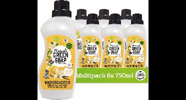 Marcel's Green Soap Wasverzachter - Vanille & Katoen - 6 x 750ml - 180 wasbeurten