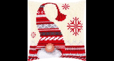 Vervaco - Kruissteekkussen kit - Kerst - Kerstkabouter - PN-0156877 - Borduren - Borduurpakket - Borduurpakket volwassenen - Borduurpakket kind