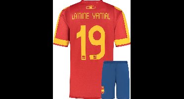 Lamine Yamal Spanje Voetbaltenue - Voetbal Tenue Kinderen - Shirt en Broekje - Jongens en Meisjes - Volwassenen - Heren en Dames - Maat XXL
