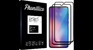 Screenprotector voor Xiaomi MI 9 SE - 2 stuks Beschermglas van glas Transparante glazen schermbeschermfolie met zwarte randen