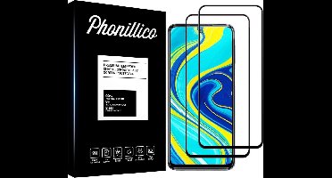 Screenprotector voor Xiaomi Redmi Note 9 Pro / Note 9S / Poco X3 NFC / MI 10T Lite - 2 stuks Beschermglas van glas Transparante glazen schermbeschermfolie met zwarte randen