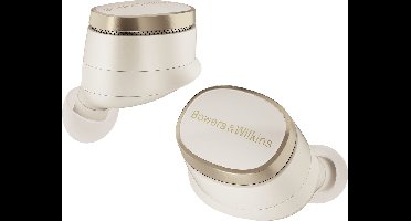 Bowers & Wilkins Pi8 Bluetooth Oordopjes met Noise Cancelling, Kristalhelder geluid, 6.5 + 13.5 uur batterijduur, Dove White