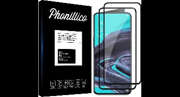 Screenprotector voor Oppo Reno 2 - 2 stuks Beschermglas van glas Transparante glazen schermbeschermfolie met zwarte randen