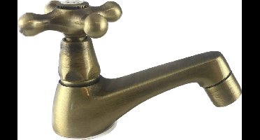PB klassieke fonteinkraan met sterknop koud water laag model brons 1208956902