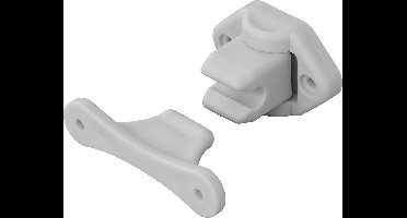 ProPlus Scharnierende Deurvanger - Camper Deurstop - 2-delig - Deurklem - Deurhouder - Simpele en Snelle Montage - Scharnierfunctie - Flexibele Caravandeurhouder - Universeel - Grijs
