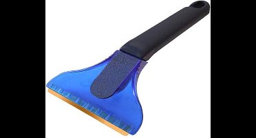 Ijskrabber met messing blad | 10 cm breed | lengte 21 cm | Raamkrabber | Sneeuwkrabber