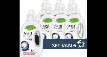 Neutral Vloeibaar Wasmiddel - Kleur - voor de gevoelige huid - Voordeelverpakking - 6 x 20 Wasbeurten