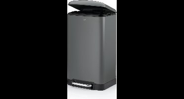 Afvalemmer, RVS, Antraciet, 30 L - Kela | Davino