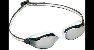 Aquasphere Fastlane - Zwembril - Volwassenen - Silver Titanium Mirrored Lens - Wit/Grijs