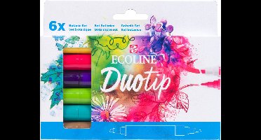 Ecoline Duotip marker set Botanisch | 6 kleuren