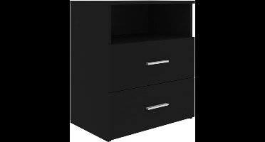 vidaXL - Nachtkastje - 50x32x60 - cm - zwart