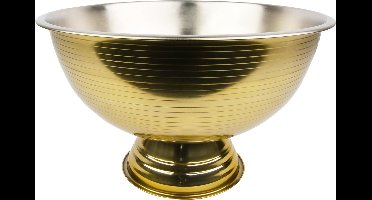 Niceey Champagneschaal - Champagnekoeler - Ijsemmer - Champagne Emmer - Champagne Bowl - RVS - Goud