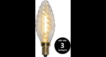 Soft Glow Kaarslamp - E14 - 0.8W - set van 3