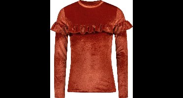 4PRESIDENT T-shirt meisjes - Rust - Maat 104 - Meiden shirt