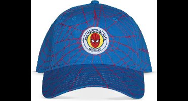 Marvel SpiderMan Snapback pet kinderen Spider Web All Over Print Blauw