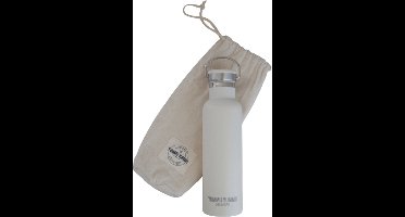 Yummii Yummii Pearl White Thermosfles - 600ml - RVS - Wit