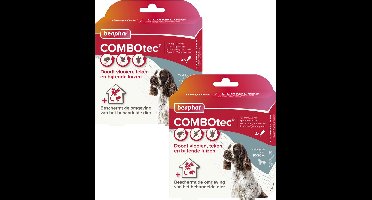 Beaphar Combotec Hond 10-20kg - Anti vlooien en tekenmiddel - 2 x