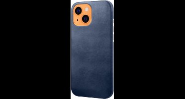 Casecentive - Leren Back case - iPhone 14 Pro - blauw
