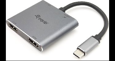 Equip 133484 interface hub USB 3.2 Gen 1 (3.1 Gen 1) Type-C 5000 Mbit/s Zilver