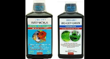 Easy-Life - Filter Medium - Waterverbeteraar + Easy-Life - Bio Exit Green - 2x 500 ml