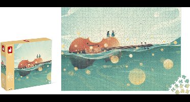Janod Kidult Puzzel - De Reizende Viool - 1000 Stukjes - Geschikt Vanaf 9 Jaar