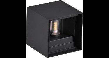 LED gevellamp G9 - 5W - Zwart