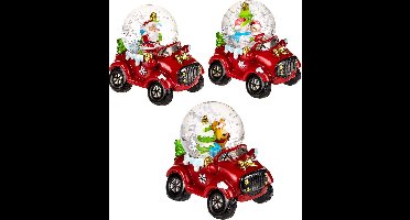 Kerst schudbol, snow globe  car,  auto , Kindercreaglobe c