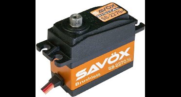 Savox - Servo - SB-2270SG - Digital - High Voltage - Brushless Motor - Staal tandwielens