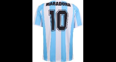Argentinie Maradona Voetbalshirt - Voetbalshirts Kinderen - Jongens en Meisjes - Sportshirts - Volwassenen - Heren en Dames - Maat S