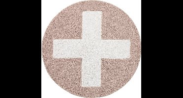 Lifetime Kidsrooms Vloerkleed rond - Pink X, 3D Effect